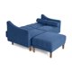 thumbnail image 4 of Sala Modular Sofá Cama Reversible De Velvet Azul Modelo Novella, 4 of 9