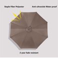 thumbnail image 3 of 10 ft LED Lighted Outdoor Patio Offset Cantilever Umbrella,Dark Taupe, 3 of 5