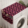 thumbnail image 1 of Fruit Washing Machine Organizer, Digitally Generated Sliced Pomegranates with Leaves Polka Dots, Anti-slip Fabric Top Cover for Washer and Dryer, Charcoal Grey Dark Pink, by Ambesonne, 1 of 1