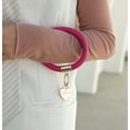 thumbnail image 4 of MKF Collection Jasmine Vegan Leather Women’s Bangle Wristlet Keychain set by Mia K- 3 pieces, 4 of 6
