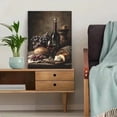 thumbnail image 5 of UXIEQU Still Life Wine Grapes Bread Cheese Canvas Wall Art Print 15.75x11.81 Inches, 5 of 8