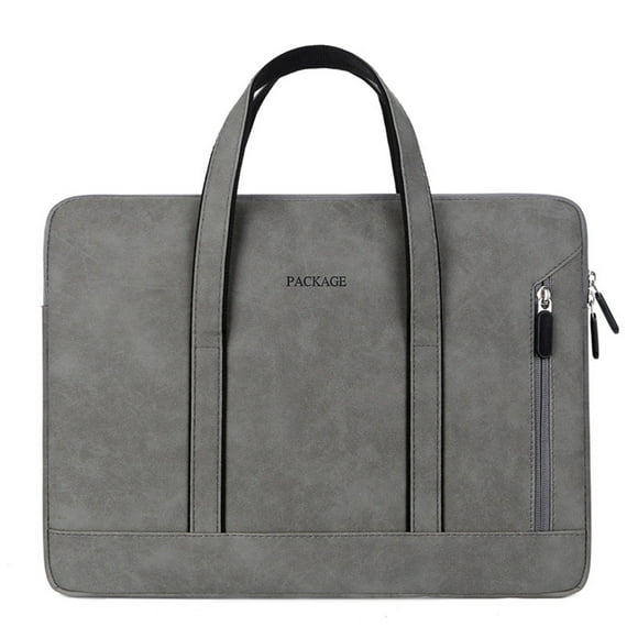 PU leather Laptop Bag, Waterproof Shockproof Protective Computer Bag,Multifunctional Laptop Bag