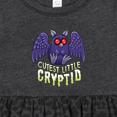 thumbnail image 4 of Inktastic Cutest Little Cryptid Mothman Girls Baby Dress, 4 of 5