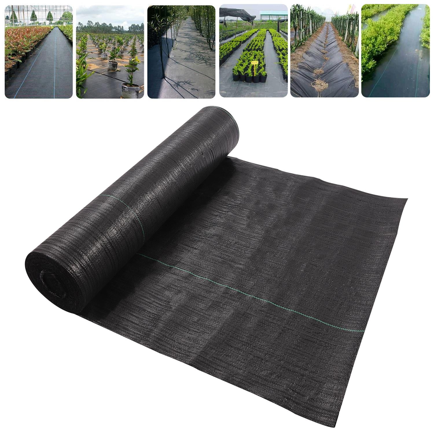YIYIBYUS Weed Barrier Fabric, 100x2m Weed Control Fabric Weed Membrane