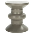 thumbnail image 2 of SAFAVIEH Jiraiya Outdoor Patio Concrete Accent Stool, Dark Grey, 2 of 8