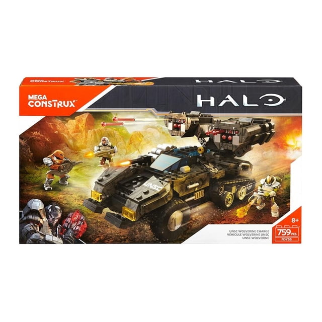 Set de Construcción Mega Construx Halo NSC Wolverine Charge 759 Piezas