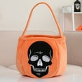 thumbnail image 7 of Happy date Halloween Trick or Treat Bucket Pumpkin Skeleton Candy bags Reusable Goody Tote Baskets Great Halloween Party Gifts for Kids, 7 of 7