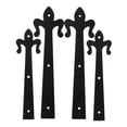 thumbnail image 4 of FUTUREORYY 1Set Iron Garage Door Hinge Black Flat Embossed Decorative Hardware for Doors, 4 of 7