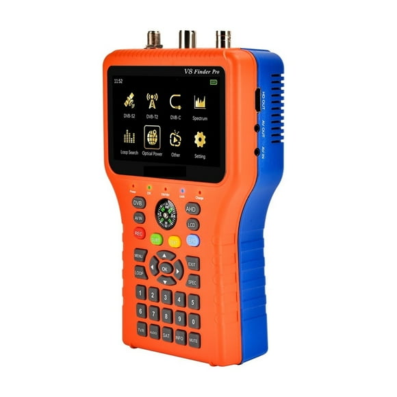 V8 Finder Pro DVB-S2 DVB-T2 DVB-C AHD H.265 Satellite Meter Satellite Finder ,Easy to Use