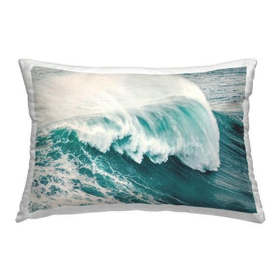 Stupell Industries Large Breaking Wave Decorative Printed Throw Pillow Design by Nataly White.