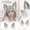 Gray, variant on Cat Wolf Fox Dog Ears Headband Handmade Faux fur Cosplay Halloween Costume Party,Handmade Animal Furry Ears Hair Hoop,Realistic Animal Ear Costume Accessory for Party Anime Cos Lolita Dress Up