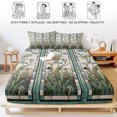 thumbnail image 5 of Twin Sze Fitted Sheet Set - Vintage Floral 2 Piece Bedding Sets 16" Deep Pocket Fitted Sheet with 1 Pillowcase, Retro Abstract Art Summer Flowers Watercolor Brushed Microfiber Hotel Luxury Bed Sheets, 5 of 9