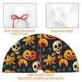 thumbnail image 4 of Lsque Halloween Skull Print Christmas Tree Skirt, Tree Skirt with Ties or Velcro, Perfect for Holiday Decorations, Halloween, and New Year-30", 4 of 7