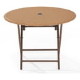 thumbnail image 3 of Crosley Palm Harbor Wicker Folding Patio Dining Table in Light Brown, 3 of 3