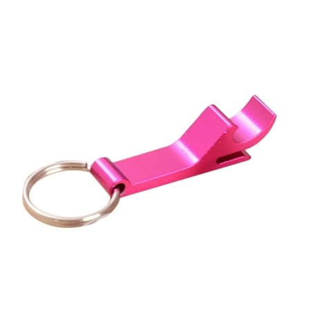 Beer Key Chain Bottle - Bottle Opener Aluminum Key Ring Chain Keyring Keychain Pure Color Metal Beer Bar Tool Claw