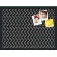 thumbnail image 2 of PinPix ArtToFrames 16x22 Custom Cork Bulletin Board Quatrefoil Black   Poster Board Has a Fabric Style Canvas Finish, Framed in Satin Black (PinPix-116), 2 of 6