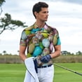 thumbnail image 6 of Daiia Easter Egg1 Pattern Men’s Polo Shirts,Solid Deck Shirt,Classic Fit, Breathable Cotton Polo for Casual and Sport Wear-4X-Large, 6 of 9