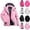 Style1-Pink rain jacket women, variant on Womens Winter Waterproof Jacket Fleece Lined Warm Hooded Outdoor Hiking Mountain Raincoat White XXL