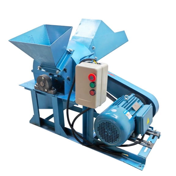 Double Inlet Wood Crushing Machine Sawdust and Branch Crusher with 20mm Screen 660-1100LBS/H 220V