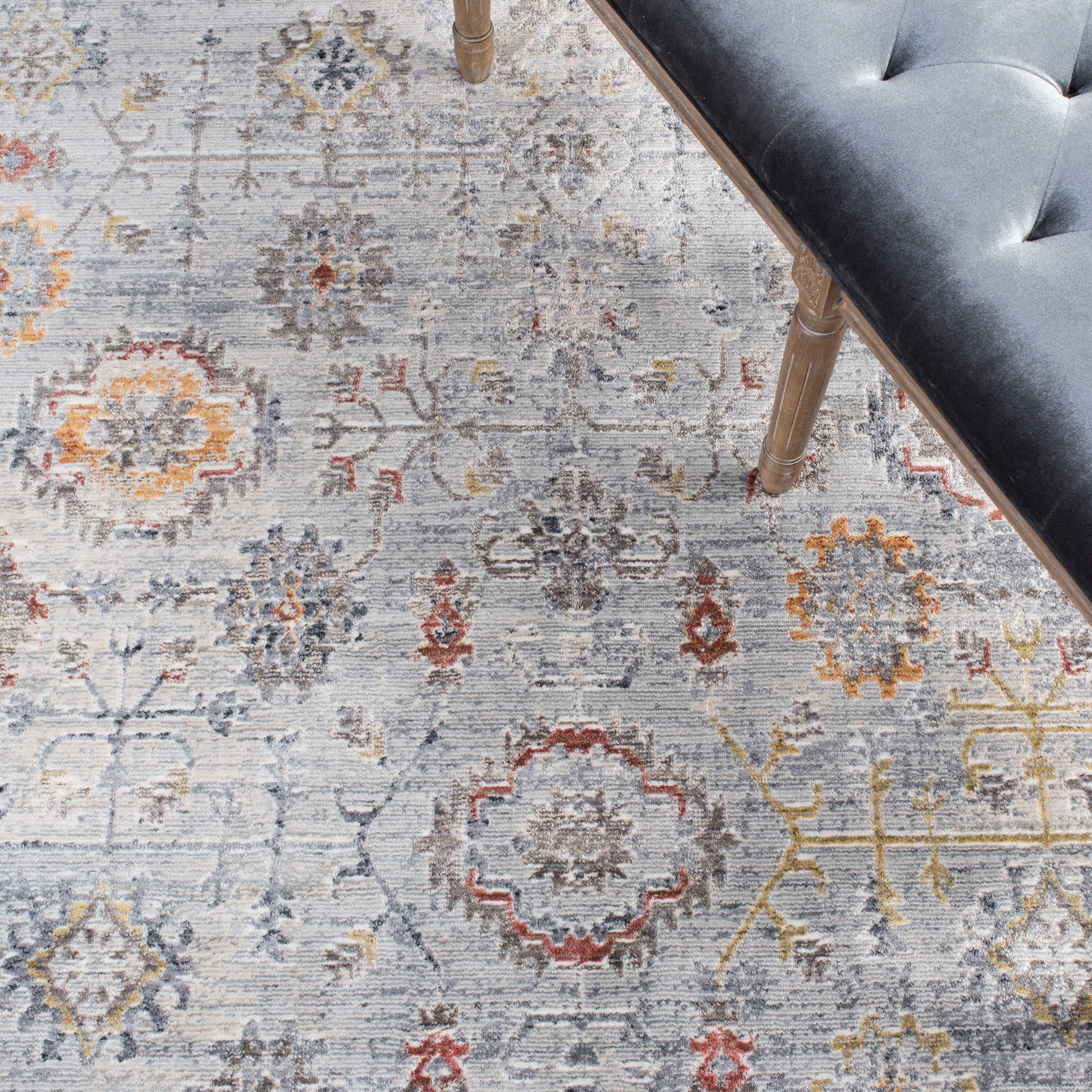 Safavieh History Douglas Oriental Area Rug, Light Gray/Navy, 4' x 6'