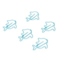 thumbnail image 3 of 100 Uds. Clips de papel bonitos estilo delfín azul Color exquisito fuerza de sujeción fuerte Clips de papel para niños para oficina escuela hogar, 3 of 5