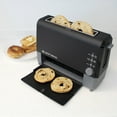 thumbnail image 2 of West Bend QuikServe Compact 2-Slice Toaster with Extra Wide Slots and Cool Touch Exterior, in Black (77224), 2 of 10