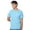 Aquatic-Blue, variant on Unisex Authentic Short Sleeve T-Shirt 100% Cotton Jersey Classic Fit Solid Color Tee (Black, S)
