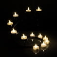 thumbnail image 4 of AGPTEK Timer Flickering Tea Lights 24 Pack Flickering LED Candles with Timer Battery Operated Flameless Tealight Candles for Wedding Holiday Party Home Decoration Warm White, 4 of 10