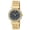 Gold, variant on Women's Rose Gold Unisex Constellation Dial Double Crystal Bezel Watch