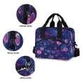 thumbnail image 5 of Lunch Bag Portable Crossbody Meal Bag Cooler Bag Insulated Lunch Bag Food Bag Handheld & Crossbody Design Color Bubble Pattern, 5 of 6
