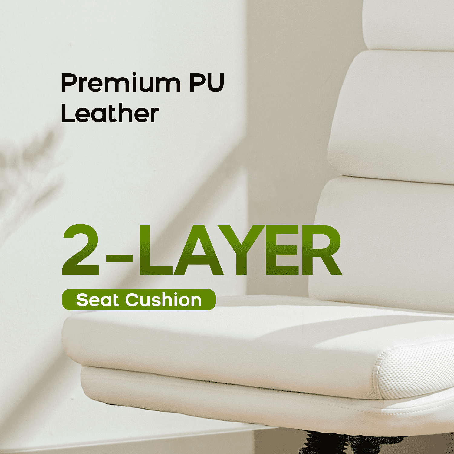 TMV Ergonomic High Back Gaming Chair - Adjustable Desk Office Chair with Lumbar Support, Perfect as Computer Desk Chair，White