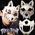 thumbnail image 2 of Máscaras de calavera de hueso para adultos y niños, disfraces de Terror para Halloween, baile de graduación, fiesta de carnaval, accesorios de juego de rol, Animal, 2 of 4