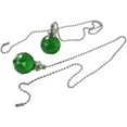thumbnail image 3 of Green Ceiling Fan Pull Chain 2 Sets Decorative Crystal Fan Pull Chain Extension, Ceiling Fan Pull Chain Ornaments with 21 Inches 3.0mm Diameter Beaded Ball Fan Pull Chain Extender, 3 of 5