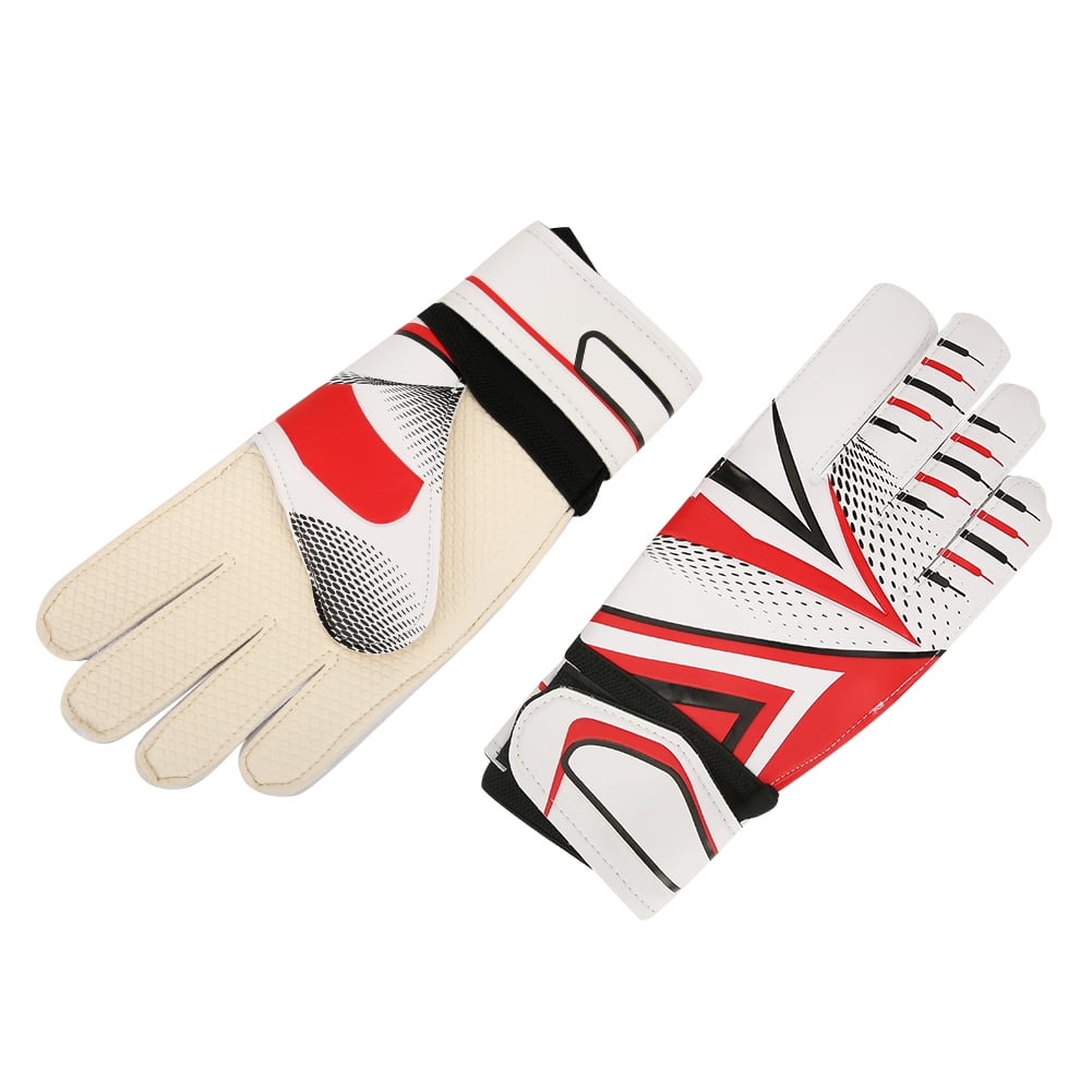 Goalkeeper Gloves Professional Goalkeeper Gloves Latex Red Adults Professional Durable Football