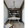 thumbnail image 2 of JAMP25MBSN AFX Jamie 4- Light Pendant in Contemporary-Modern-Transitional Style 24.1 Inches Tall and 25.1 Inches Wide-Satin Nickel Finish, 2 of 4