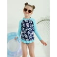 thumbnail image 4 of LOVEBAY Girls 2-Piece Swimsuit Set Long Sleeve Rash Guard Bathing Suit with UPF 50+ Sun Protection, 4 of 7