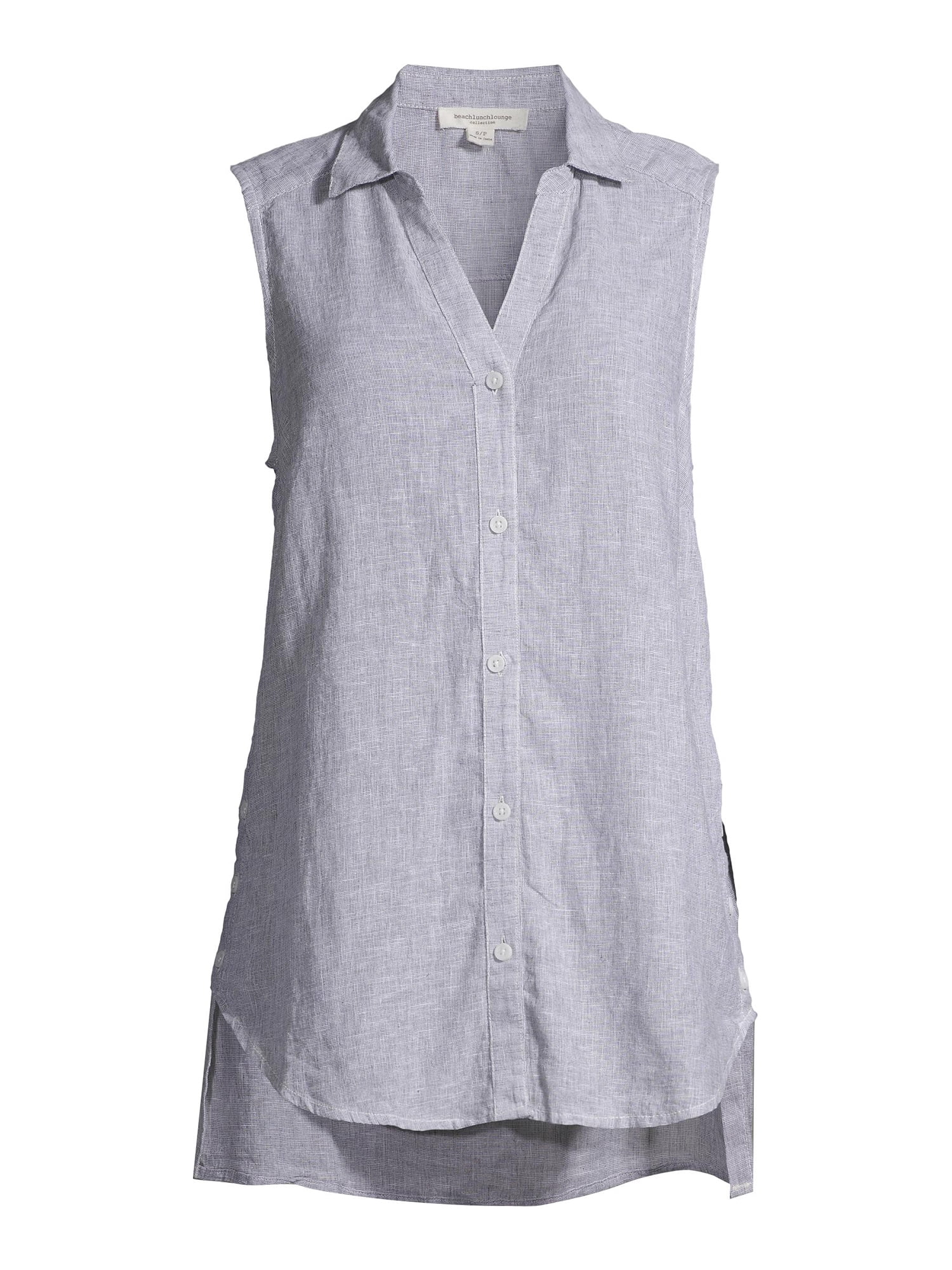 beachlunchlounge Women's Redda Sleeveless Linen Tunic