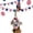 A, variant on Porch Goose Outfit for Soccer, 23" Porch Goose Statue Clothes, Patriotic Outdoor Yard Lawn Decor, Game Day Sports Fan Decoration