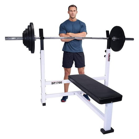 Deltech Fitness Flat Bench Press with Maximum Capacity of 750 lbs (DF1700)
