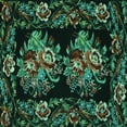 thumbnail image 1 of Ahgly Company Indoor Square Medallion Turquoise Blue French Area Rugs, 5' Square, 1 of 4