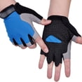 thumbnail image 2 of Guantes deportivos de gimnasio para hombre y mujer, manoplas antideslizantes de medio dedo para entrenamiento corporal y levantamiento de pesas Fivean Guantes deportivos, 2 of 2