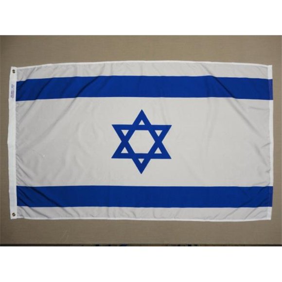 Annin Flagmakers 4 ft. X 6 ft. Nyl-Glo Israel Flag