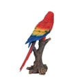 thumbnail image 4 of 15" Red and Blue Parrot On Branch Outdoor Garden Statue, 4 of 6