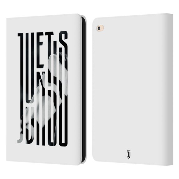Head Case Designs Officially Licensed Juventus Football Club Graphic Logo Scarf Leather Book Wallet Case Cover Compatible With Apple iPad Air 2 (2014)