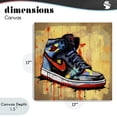 thumbnail image 4 of Stupell Industries Contemporary Sporty Sneaker Drips Canvas Art, 17 x 17, by Creative Studio, 4 of 8