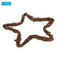 thumbnail image 3 of Uxcell Star Rattan Wreath, 2Pcs 25CM Christmas Natural Vine Branch Wreath Garland Floral Ring Hoop, Brown, 3 of 7