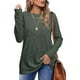 thumbnail image 2 of Suéter de mujer, cuello redondo casual, camisa de manga larga, tops livianos, 2 of 4