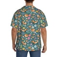 thumbnail image 5 of Fotbe Foxes and Birds in Forest print Short Sleeve Button Down Shirts for Men Casual Summer Beach Wrinkle Free Shirt-, 5 of 7