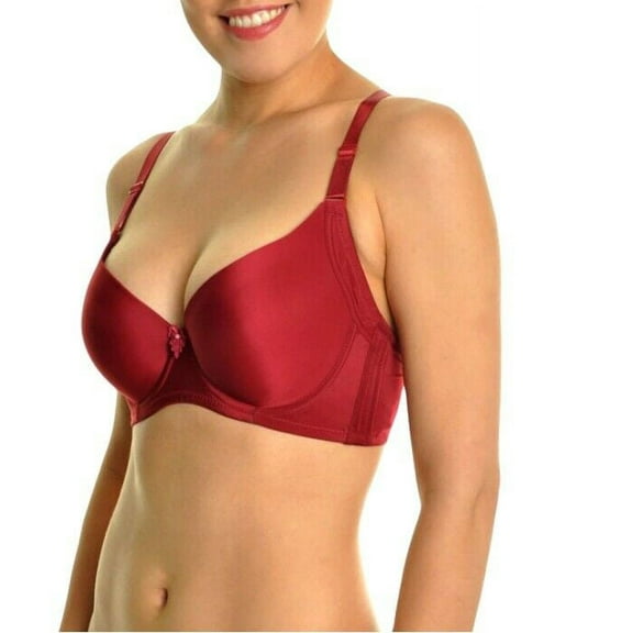 (6-Pack) Angelina Padded Underwire  Wide Wings Women's T-Shirt Bra 34B