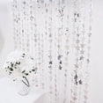 thumbnail image 6 of BalsaCircle Metallic Silver Star 6 feet Foil Tassels Fringe Backdrop Curtains Party Events, 6 of 8